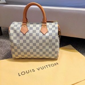 Louis Vuitton Damier Azur Speedy 25 Bag